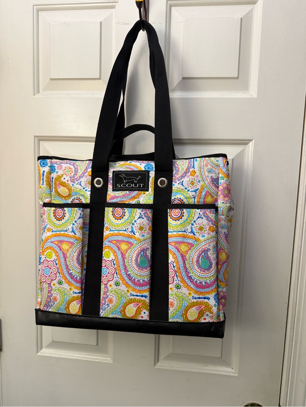 SCOUT Multicolor Paisley Tote Bag in Bright Rainbow